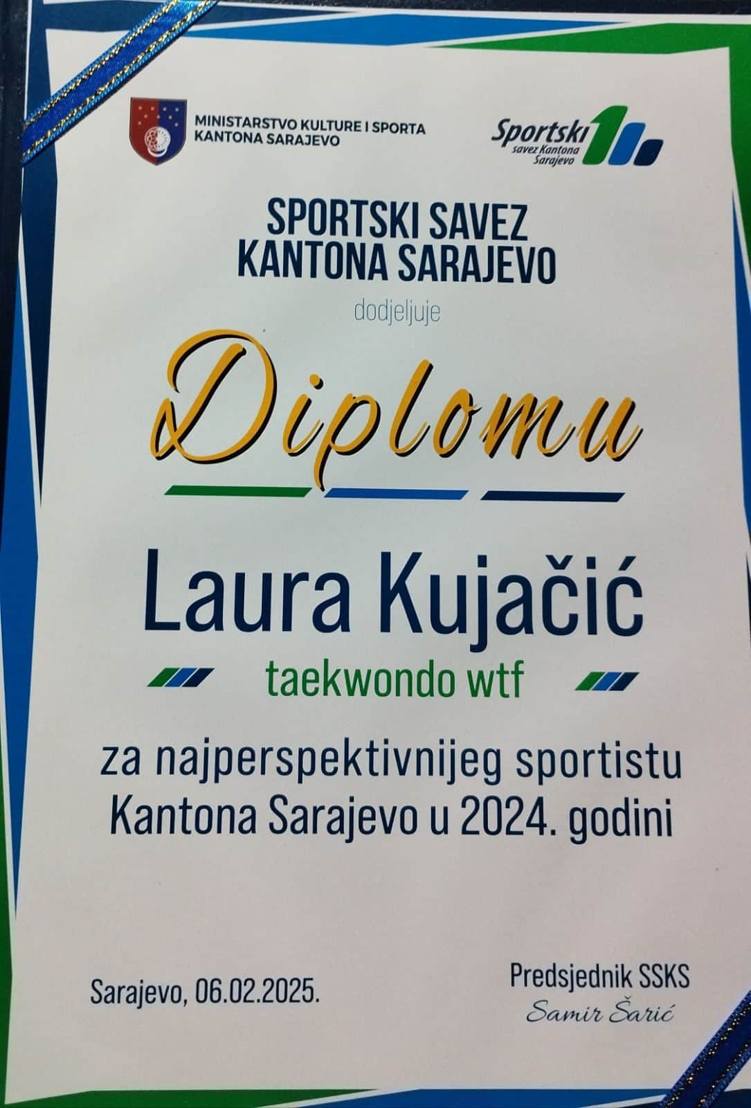 Laura Kujačić – najperspektivnija sportašica KS | Treća gimnazija Sarajevo